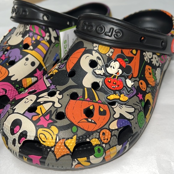 M8/W10 DISNEY CROCS Mickey and Minnie Halloween Shoes 2022 - Picture 6 of 16